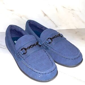 Steve Madden Unisex-Child Justinn Loafer navy 1 little kid